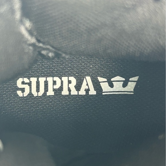 SUPRA Skytops Sparkly Sequin Hi Tops Black Sneakers Shoe SW12029; Women’s Sz 8.5 - Picture 14 of 16